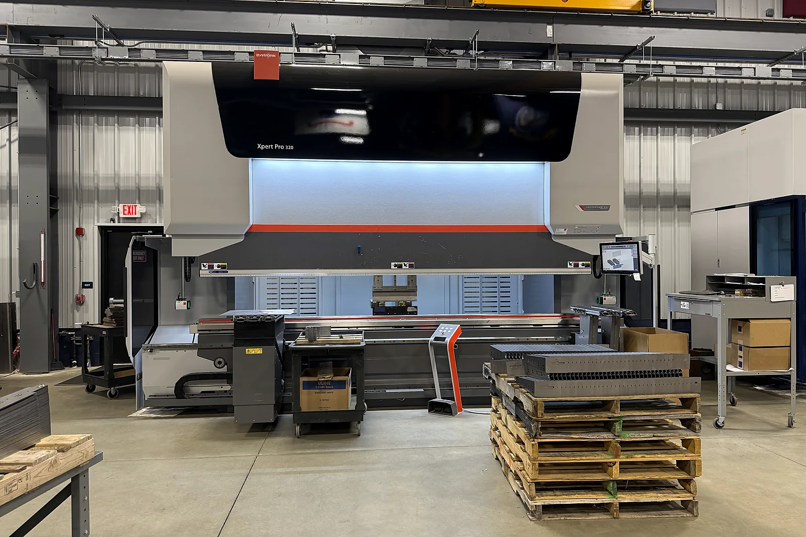 Sheet metal fabrication work at EHC Industries